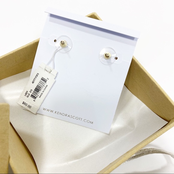 Kendra Scott Stan Rhodium Slate earrings - Picture 7 of 9